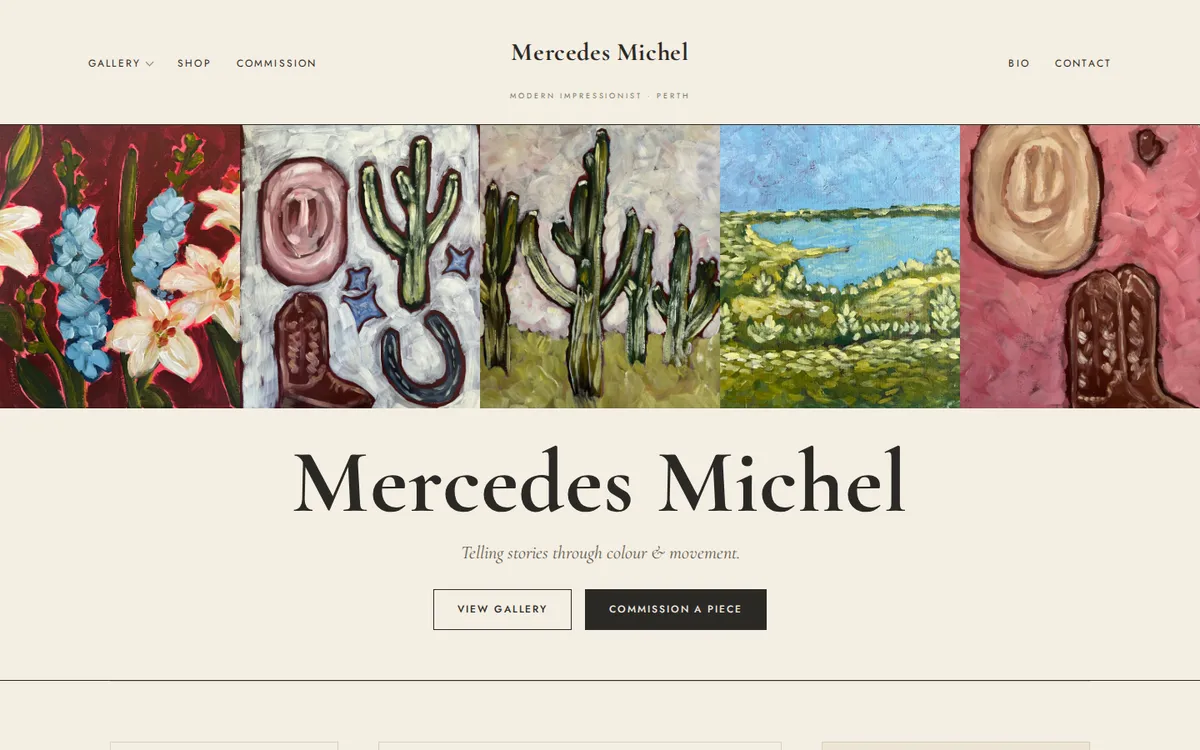 Mercedes Michel website preview